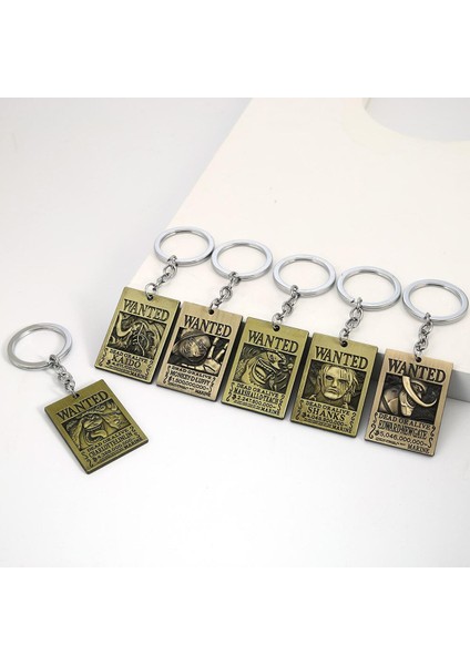 Anime Tek Parça Anahtarlık Dört Imparator Shanks Kaido Aranıyor Sonrası Anahtarlıklar Tutucu Metal Anahtarlıklar Charm Erkekler Takı (Yurt Dışından)