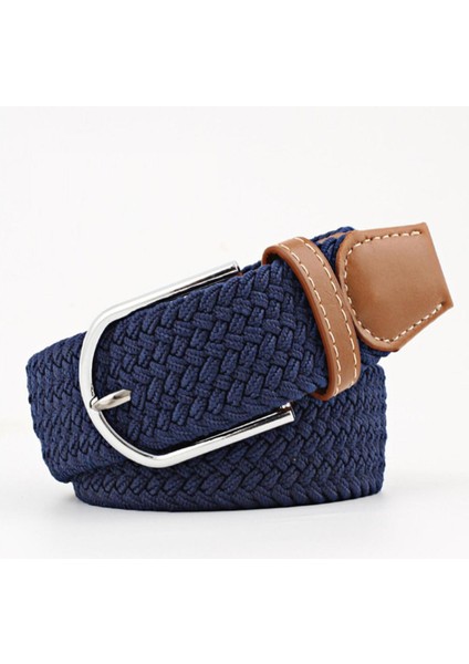 Yeni Yüksek Kalite Moda Kemer Kanvas Örgülü Kemerler Kadın Erkek Pin Toka Dokuma Streç Bel Kemeri Cinturon Mujer (Yurt Dışından)