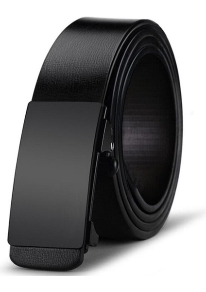 Dişsiz Hakiki Deri Erkek Kemer Deri Lüks Yüksek Kalite Moda Erkekler Için Otomatik Tokalı Kemerler Tasarımcı (Yurt Dışından)