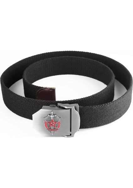 Supsindy Adam Kanvas Kemer 3D Sovyet Kgb Metal Toka Kot Kemerler Erkekler Için Cccp Ordu Askeri Taktik Kemerler Erkek Kayış Siyah (Yurt Dışından) indirimleri