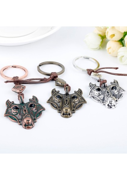 Biblo Retro Kurt Başkanı Anahtarlık Hint Takı Iskandinav Viking Maskesi Cosplay Anahtar Yüzükler Брелок Erkekler Anahtar Yuvarlak Kolye (Yurt Dışından) fiyatları
