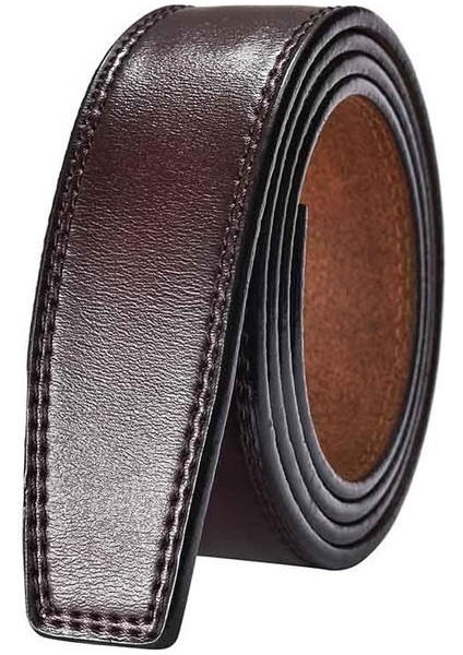 Marka Toka 3.5 cm Genişliğinde Hakiki Deri Otomatik Kemer Vücut Kayışı Tokasız Kemerler Erkekler % 100% Dana Derisi Timsah Desen (Yurt Dışından)