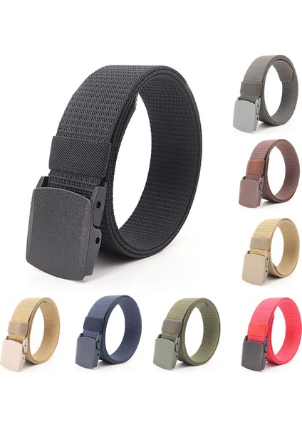 Erkekler Için Askeri Bel Kemeri Açık Artı Boyutu 170 130 140 150 160CM Kot Kemerler Naylon Kayış Pantolon Plastik Toka ile (Yurt Dışından) modelleri