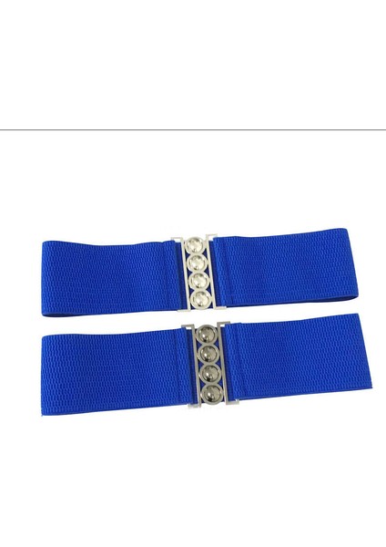 1 Adet Düz Renk Kemer Kumaş Kuşak Askısı Gümüş Metal Toka Elastik Geniş Bel Kemeri Kadın Giyim Aksesuarları Yeni (Yurt Dışından) modelleri