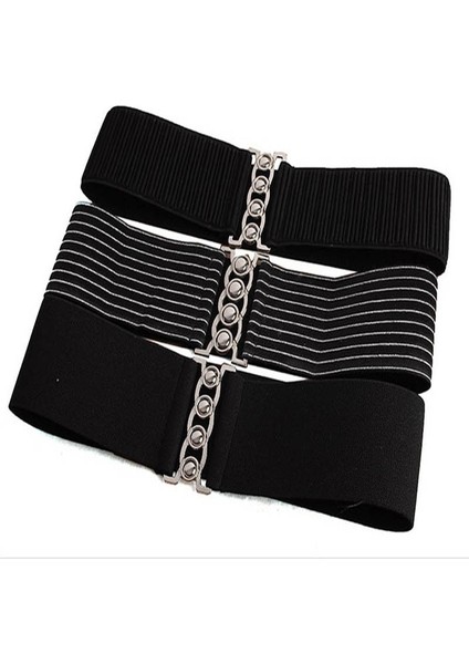 1 Adet Düz Renk Kemer Kumaş Kuşak Askısı Gümüş Metal Toka Elastik Geniş Bel Kemeri Kadın Giyim Aksesuarları Yeni (Yurt Dışından) indirimleri