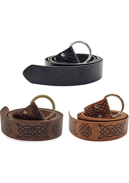 Ortaçağ Kabartmalı Viking Vegvisir Pu Deri O Kemer Retro Rönesans Şövalye Tokaları Kemer Deri Kemer Erkekler Kadınlar Için (Yurt Dışından) fiyatları