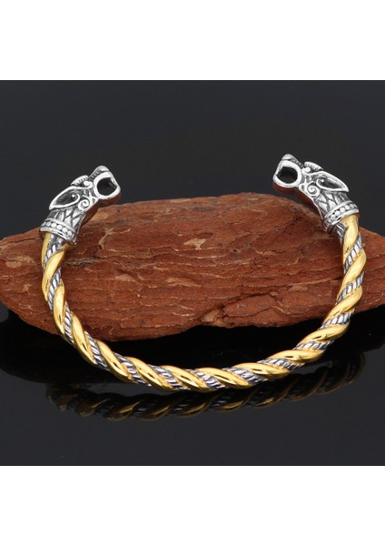 Iskandinav Viking Iskandinav Ejderha Iskandinav Bilezik Erkek Bileklik Manşet Bilezikler Valknut Hediye Çantası ile (Yurt Dışından) fırsatları