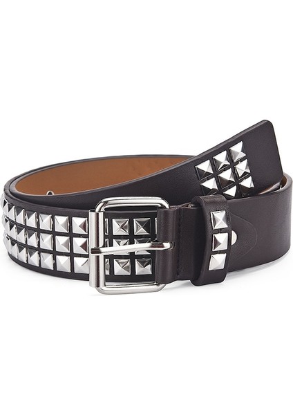 2022 Yeni Lüks Kare Başlı Perçin Kemer Metal Piramit Sapanlar Erkekler ve Kadınlar Punk Rock Donanım Kot Tasarımcısı Kadın Bel Kemerleri (Yurt Dışından) indirimleri