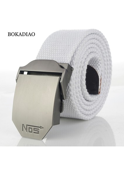 Bokadiao Menampwomen Askeri Kanvas Lüks Metal Toka Kot Kemer Beyaz Ordu Taktik Kemerler Kadınlar Için Kemer Kayışı Erkek (Yurt Dışından) fiyatları
