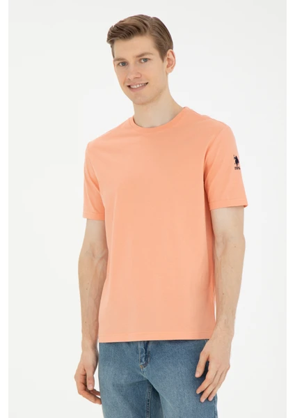 U.S. Polo Assn. Erkek Somon Basic T-Shirt 50284618-Vr047