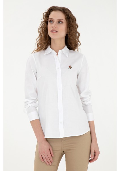 Kadın Beyaz Gömlek Basic 50283987-VR013 modelleri