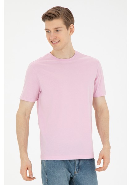 U.S. Polo Assn. Erkek Pembe Tişört Basic 50284618-Vr041