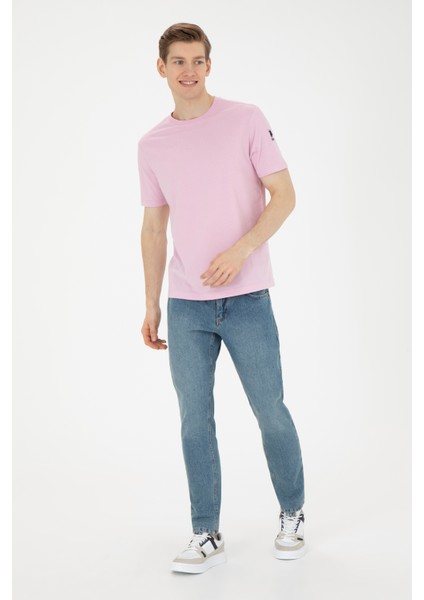 U.S. Polo Assn. Erkek Pembe Tişört Basic 50284618-Vr041