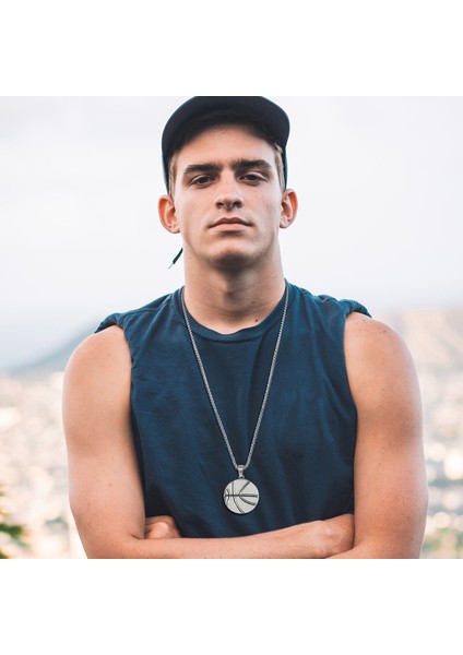 Vnox Erkek Basketbol Kolye Kolye, Paslanmaz Çelik Spor Takı, Erkek Boyunluk (Yurt Dışından) fiyatları