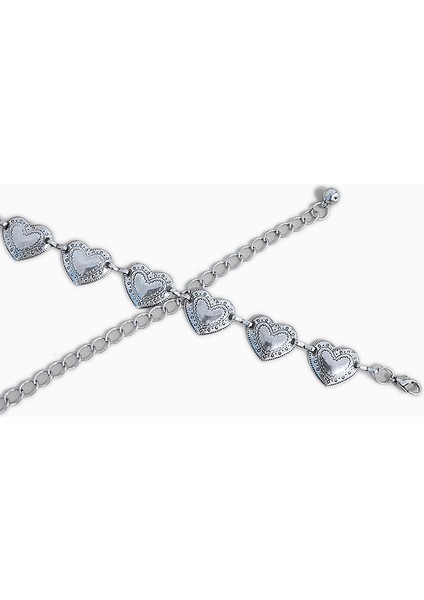 Yeni Benzersiz Kalp Metal Kemer Kadın Moda Aşk Zinciri Kemerler Kadın Kot Elbise Kemer Marka Tasarım 2022 (Yurt Dışından) modelleri