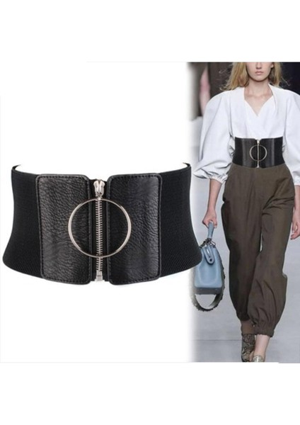 Artı Boyutu Korse Kemer Geniş Streç Kuşak Büyük Elastik Tasarımcı Kemerler Kadınlar Için Bel Ceinture Femme Punk Elbise Cintos (Yurt Dışından)