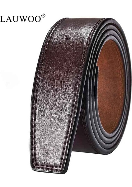 100% Inek Deri Hiçbir Toka 3.5 cm Genişliğinde Gerçek Hakiki Deri Kemer Otomatik Toka Askı Olmadan Tasarımcı Kemerler Erkekler Yüksek (Yurt Dışından) indirimleri