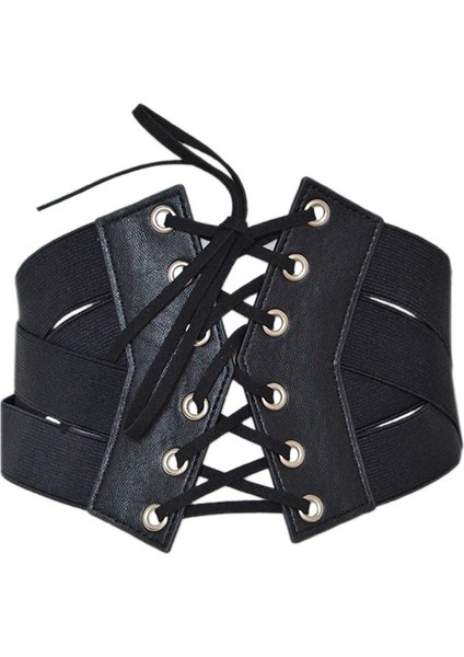 Yeni Avrupa ve Amerikan Tarzı Bayan Bağlamalı Geniş Kemerler, Elastik Elastik Çapraz Ultra Geniş Kemerler (Yurt Dışından)