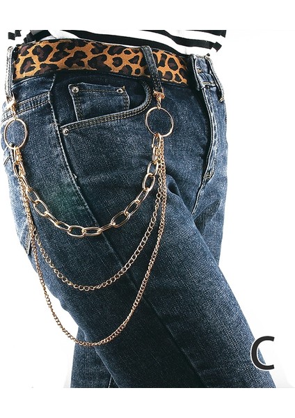 Kadın Erkek Anahtar Zinciri Pantolon Kemer Anahtarlık Klipsli Zincirler Pantolon Punk Kot Hipster Hip Hop Takı (Yurt Dışından) modelleri