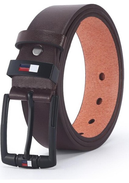 MEN39S Pu Alaşım Kare Toka Iş Eğlence Kemerleri Moda Siyah Kahve Kahverengi (Yurt Dışından)
