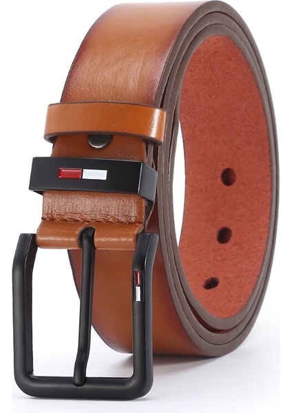 MEN39S Pu Alaşım Kare Toka Iş Eğlence Kemerleri Moda Siyah Kahve Kahverengi (Yurt Dışından) fırsatları