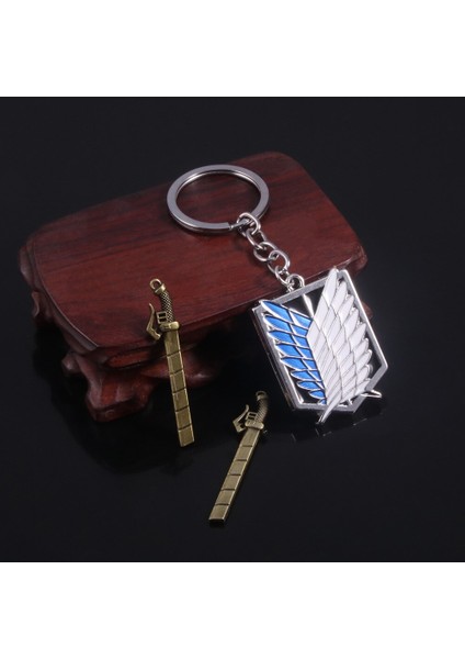 Anime Titan Anahtarlık Shingeki Hiçbir Kyojin Wings Of Liberty Kolye Anahtar Zincirleri Erkekler Takı Için (Yurt Dışından) fiyatları