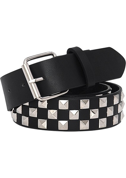 Pin Tokalı Çivili Punk Rock Için Parlak Piramit Moda Perçin Kemer (Yurt Dışından) fiyatları