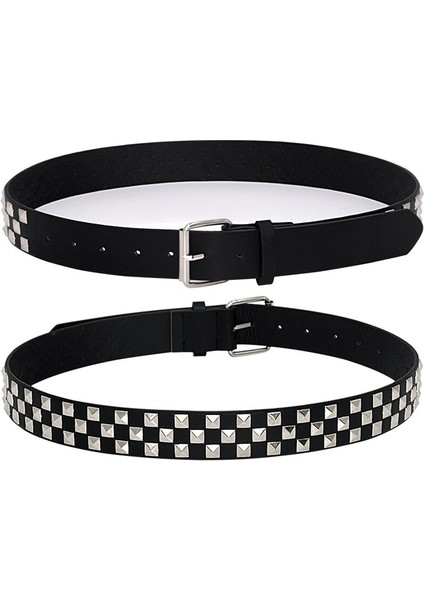 Pin Tokalı Çivili Punk Rock Için Parlak Piramit Moda Perçin Kemer (Yurt Dışından) fırsatları