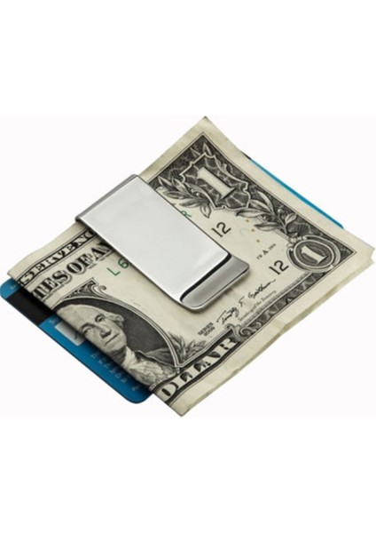 Parlak Paslanmaz Çelik Ince Cep Erkek Tasarım Para Klip Cüzdan Nakit Kimlik Kredi Kartı Iş Doları Euro Tutucu Metal Fatura Kelepçesi (Yurt Dışından) modelleri