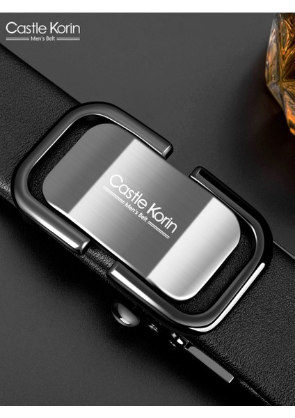 MEN39S Kemer Gerçek Dana Derisi Otomatik Toka Gençler Trend Yeni Alaşım Toka Hakiki Erkekler Için (Yurt Dışından) modelleri