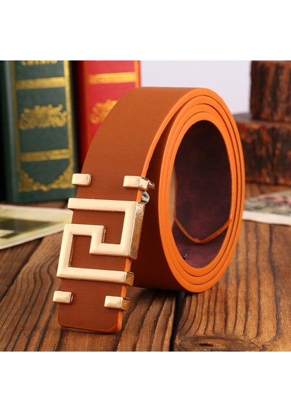 Desen Metal Düğme Yüksek Kaliteli Pürüzsüz Toka Erkek Kemerleri. Kadınlar Için Klasik Basit Kore Versiyonu Moda Vahşi Kemer (Yurt Dışından) fiyatları