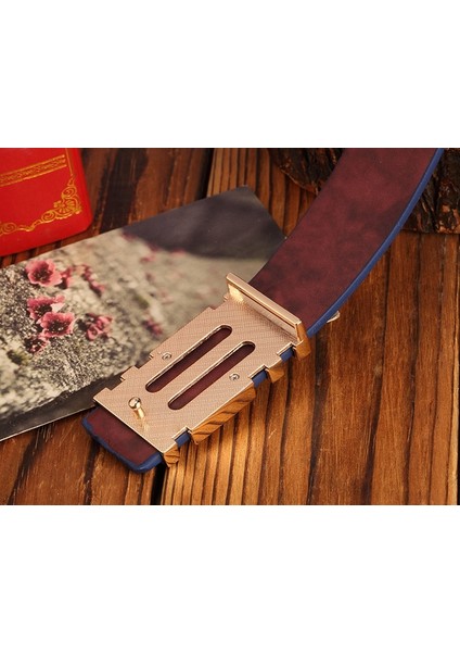 Desen Metal Düğme Yüksek Kaliteli Pürüzsüz Toka Erkek Kemerleri. Kadınlar Için Klasik Basit Kore Versiyonu Moda Vahşi Kemer (Yurt Dışından) indirimleri