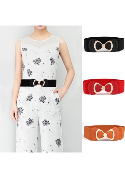 Kadınlar Için Yeni Sıcak Satış Kemerler Lüks Tasarımcı Marka Kadın Geniş Kemer Elastik Streç Cinch Kemer Bayan Metal Tokalı Kemer (Yurt Dışından) modelleri