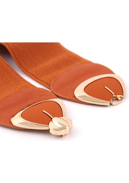 Kadınlar Için Yeni Sıcak Satış Kemerler Lüks Tasarımcı Marka Kadın Geniş Kemer Elastik Streç Cinch Kemer Bayan Metal Tokalı Kemer (Yurt Dışından) indirimleri