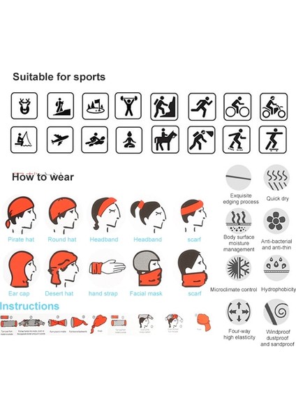 Erkekler Bisikletçi Şapkası Maskesi Tam Yüz Nefes Maskesi Palyaço Sıcak Rüzgar Geçirmez Başörtüsü Dikişsiz Sihirli Bisiklet Kar Maskesi Başörtüsü (Yurt Dışından) modelleri