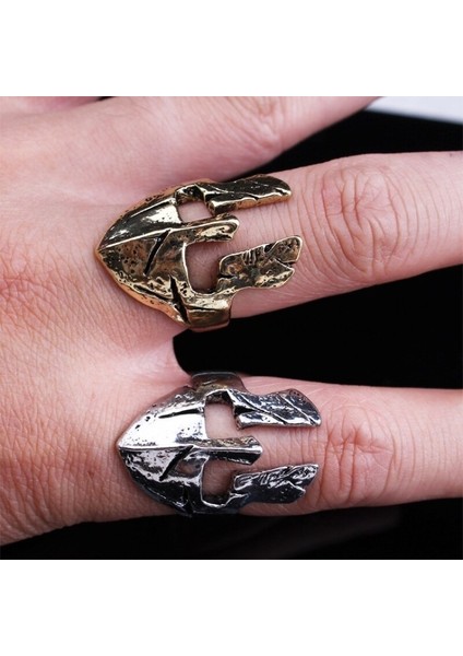 Erkekler Vintage Yüzük Maske Yüzüğü Kask Yüzüğü (Yurt Dışından) fırsatları