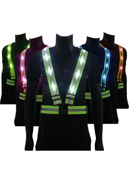 Trafik Güvenliği Inşaatı Yansıtıcı Giysi USB Şarj Uyarı Askısı (Yurt Dışından) modelleri