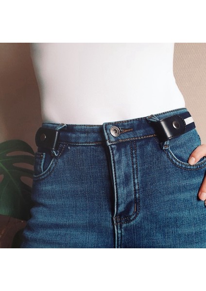 Kadın Kemer Tokası Olmayan Bel Kot Pantolon Hiçbir Toka Streç Elastik Bel Kemerleri Erkekler Kadınlar Için Görünmez Kemer Dropshipping (Yurt Dışından) fırsatları