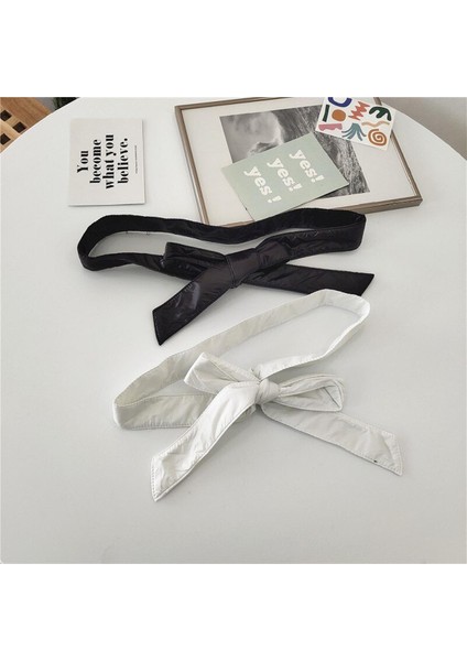 Kışlık Ceket Askı Kemerleri Kadın Dekoratif Aşağı Kemer Etek Geniş Kemer Moda Kadınlar Için Bel Kemerleri Lüks Tasarımcı Siyah Beyaz (Yurt Dışından)