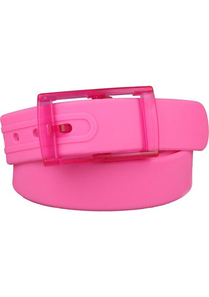 Şeker Renk Çevre Dostu Plastik Kemer Erkekler Kadınlar Için Silikon Kauçuk Kemerler Erkek Kadın Kot Kemer Askısı Aksesuarları Plastik Kemer (Yurt Dışından)