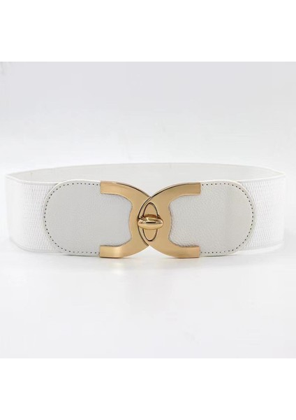 Trend Klasik Yeni Moda Stil Toka Elastik Geniş Kemer Geniş Kuşak Kayışı Kemer Bel Kadın Kadın Aksesuarları Ceinture (Yurt Dışından)