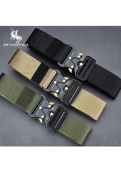 Jifanpaul Kemer Erkekler Açık Avcılık Metal Taktik Kemer Çok Fonksiyonlu Alaşım Toka Yüksek Kaliteli Deniz Piyadeleri Kanvas Kemer Erkekler Için (Yurt Dışından) fiyatları