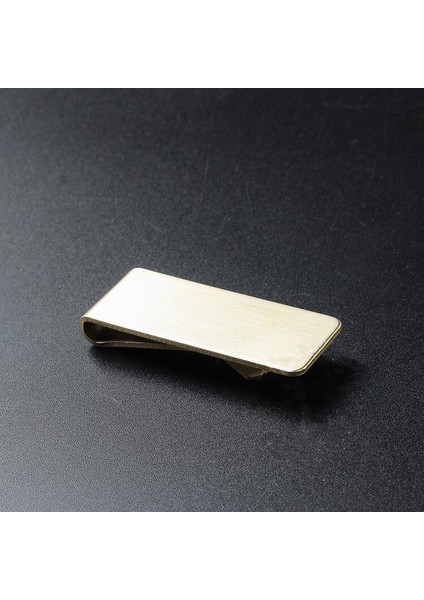 Vintage Katı Pirinç Para Klip Cüzdan 1.5mm Kalınlığı Metal Erkekler Nakit Fatura Kelepçe Tutucu Kımlık Kredi Kartı Klasörü Erkek Mini Çanta (Yurt Dışından) indirimleri
