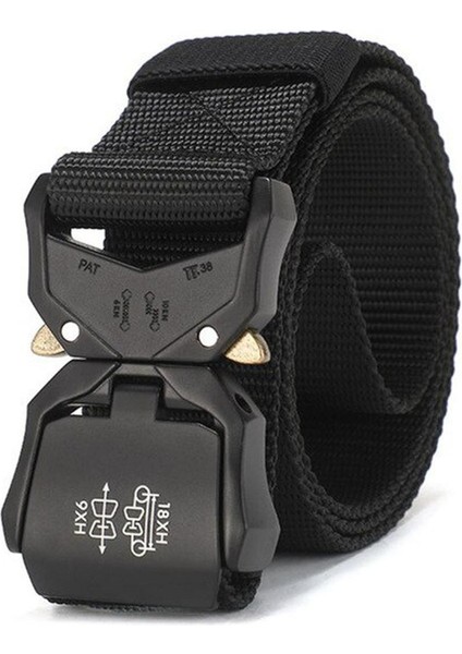 Fralu Kemer Askeri Yüksek Kaliteli Naylon MEN39S Eğitim Kemeri Metal Çok Fonksiyonlu Toka Açık Spor Kanca Yeni (Yurt Dışından)