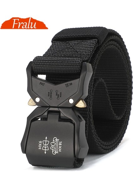 Fralu Kemer Askeri Yüksek Kaliteli Naylon MEN39S Eğitim Kemeri Metal Çok Fonksiyonlu Toka Açık Spor Kanca Yeni (Yurt Dışından) modelleri
