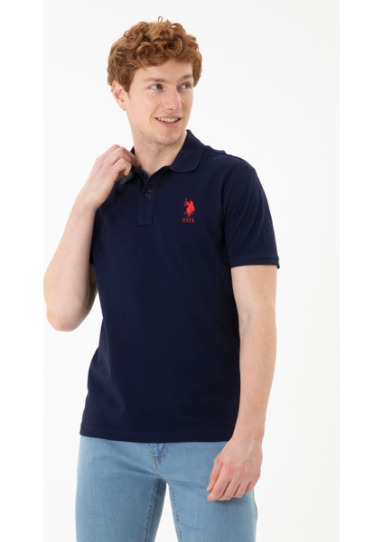 Erkek Lacivert Tişört Basic 50284633-VR033