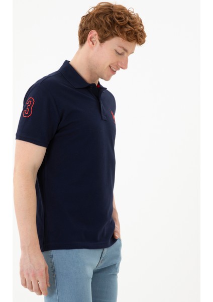 Erkek Lacivert Tişört Basic 50284633-VR033 modelleri