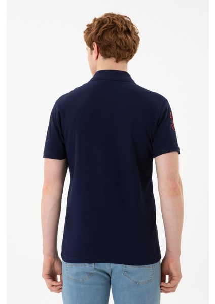 Erkek Lacivert Tişört Basic 50284633-VR033 indirimleri