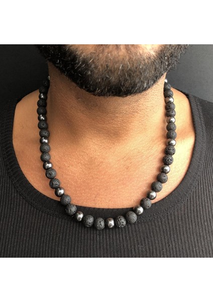 Erkek Tribal Kolye, Erkek Sörf Kolye, Erkek Boho Kolye Erkek Kolye, Kaplan Gözü Siyah Oniks Erkek Kolye (Yurt Dışından) modelleri
