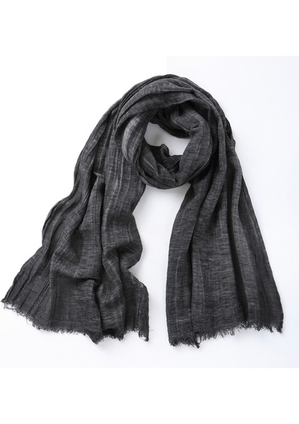 Japon Tarzı Bufandas Asker Renk Eşarp Ilkbahar Sonbahar Sıcak Yumuşak Japon Pamuk Püskül Eşarp Erkek Eşarp (Yurt Dışından)